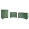Manhattan Comfort Granville Sage Green 5-Drawer Tall Dresser, 3-Drawer Standard Dresser and 6-Drawer Double Dresser GRAN033 - alternate 9